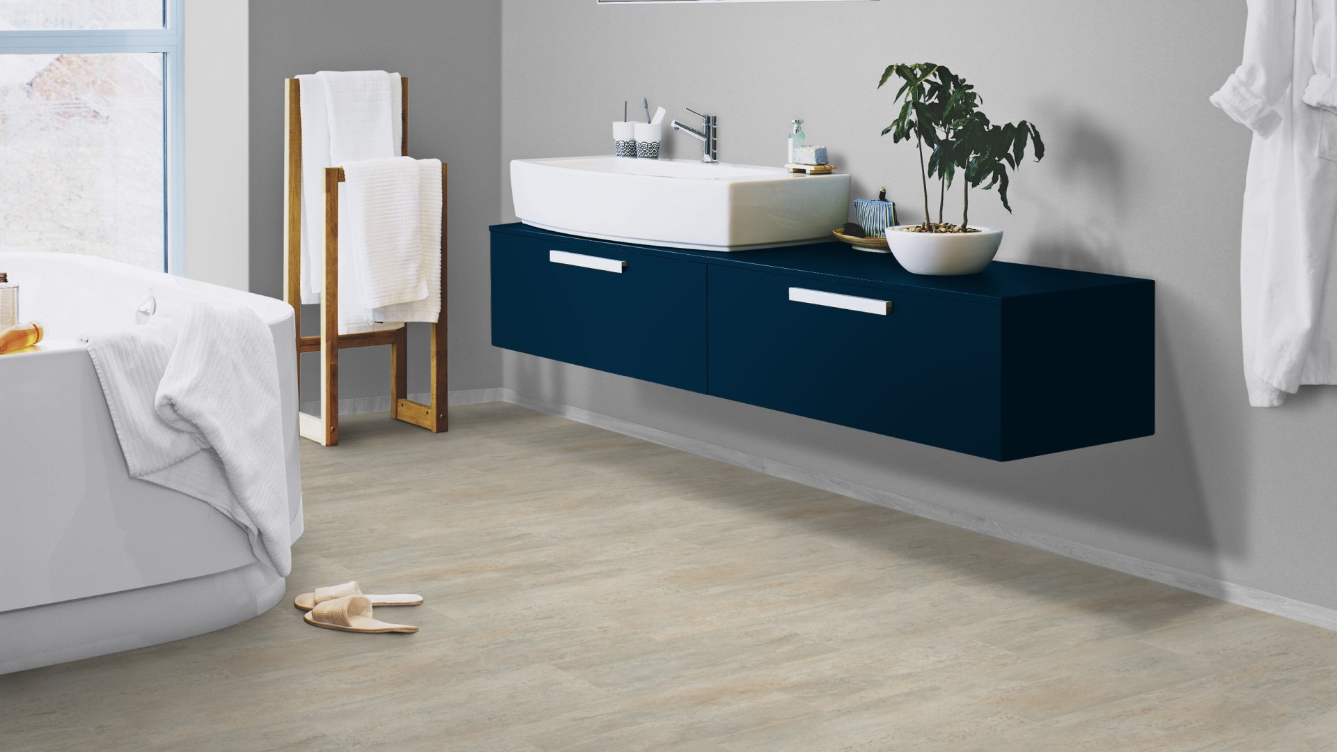 Gripstar Tile Vinyl - Melbourne Grey Gripstar Tile Vinyl - Melbourne Grey