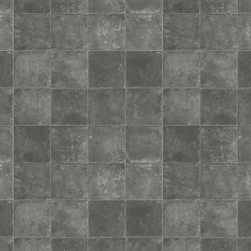Elegance Tiled Vinyl - Traditional Stone Black Elegance Tiled Vinyl - Traditional Stone Black