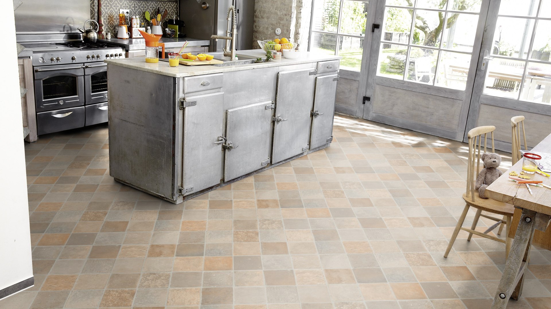 Texstar Vinyl - Cottage Stone Beige Texstar Vinyl - Cottage Stone Beige