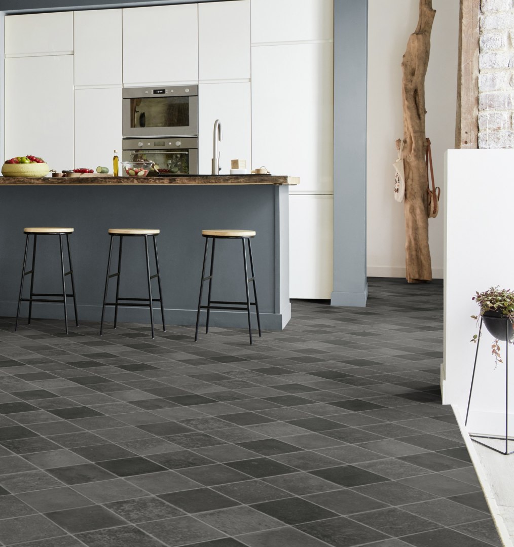 Texstar Vinyl - Cottage Stone Black Texstar Vinyl - Cottage Stone Black