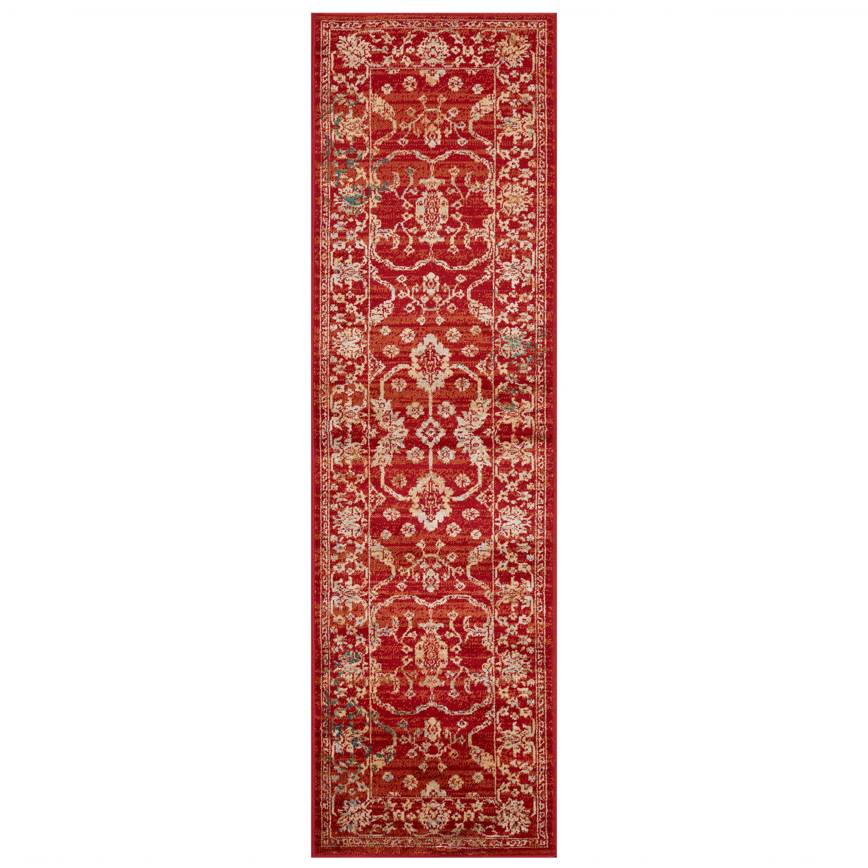 Valeria Traditional Runner - 8023R Red