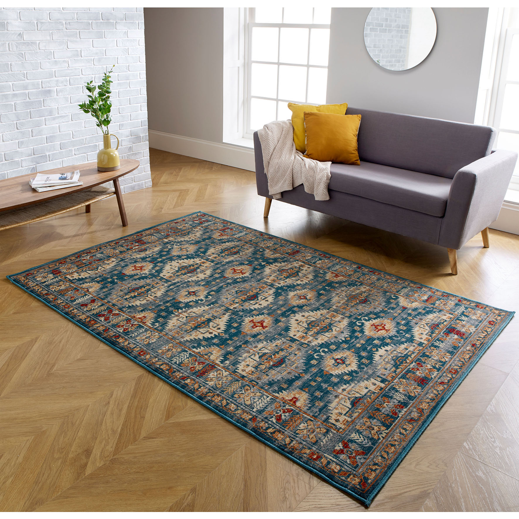 Valeria Traditional Rug - 8024F Blue Valeria Traditional Rug - 8024F Blue