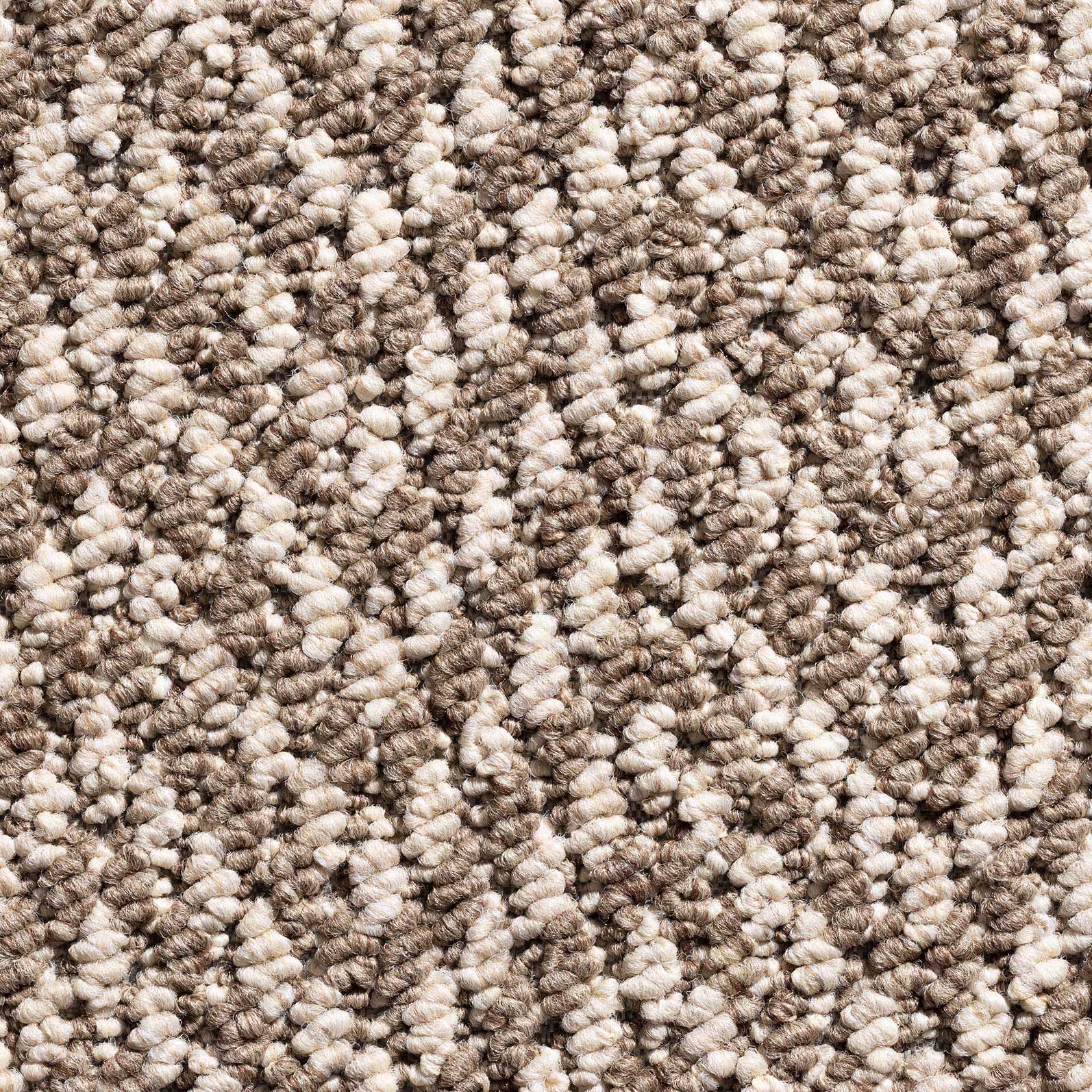 Aztec Herringbone Carpet - Beige 3113