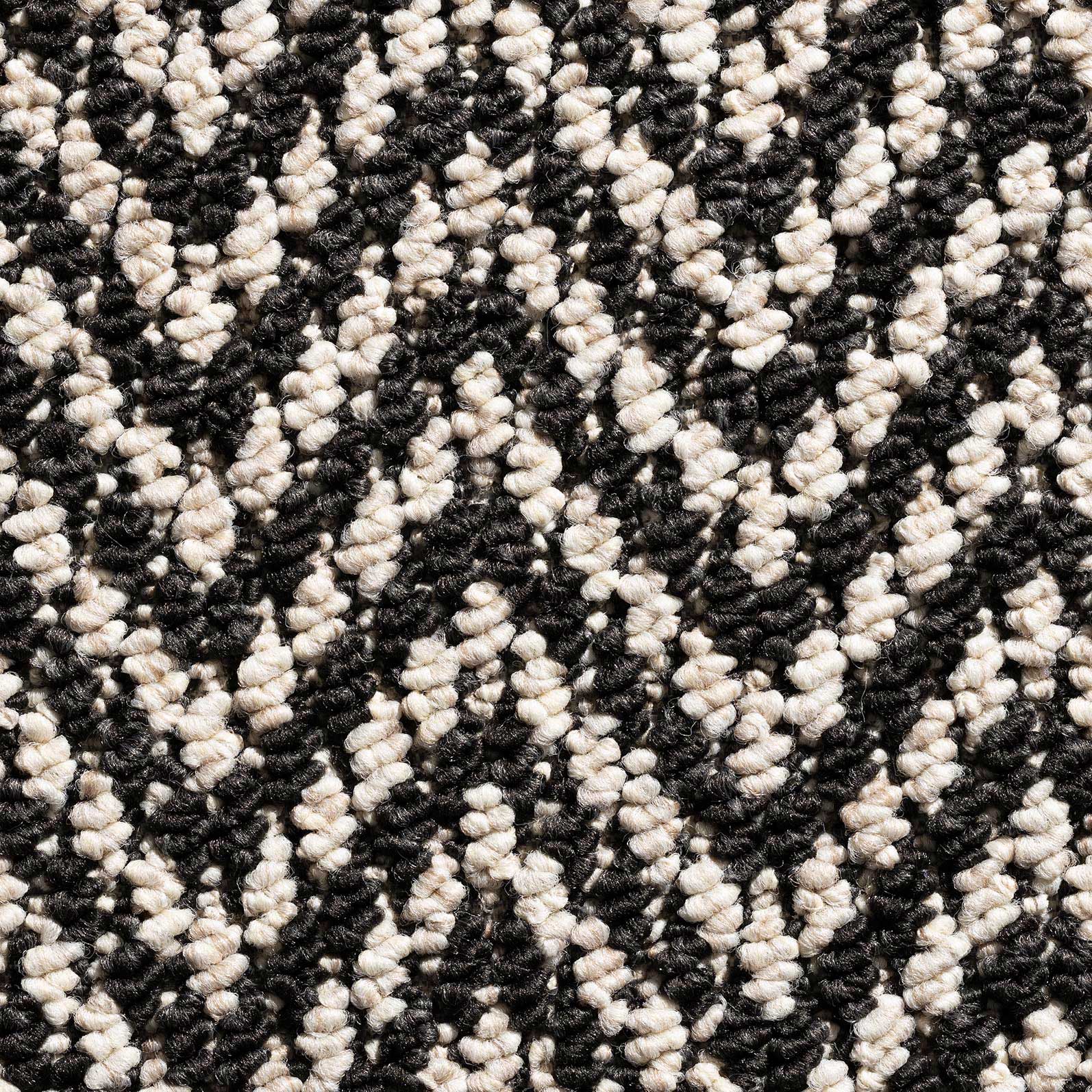 Aztec Herringbone Carpet - Black & White 3128 Aztec Herringbone Carpet - Black & White 3128