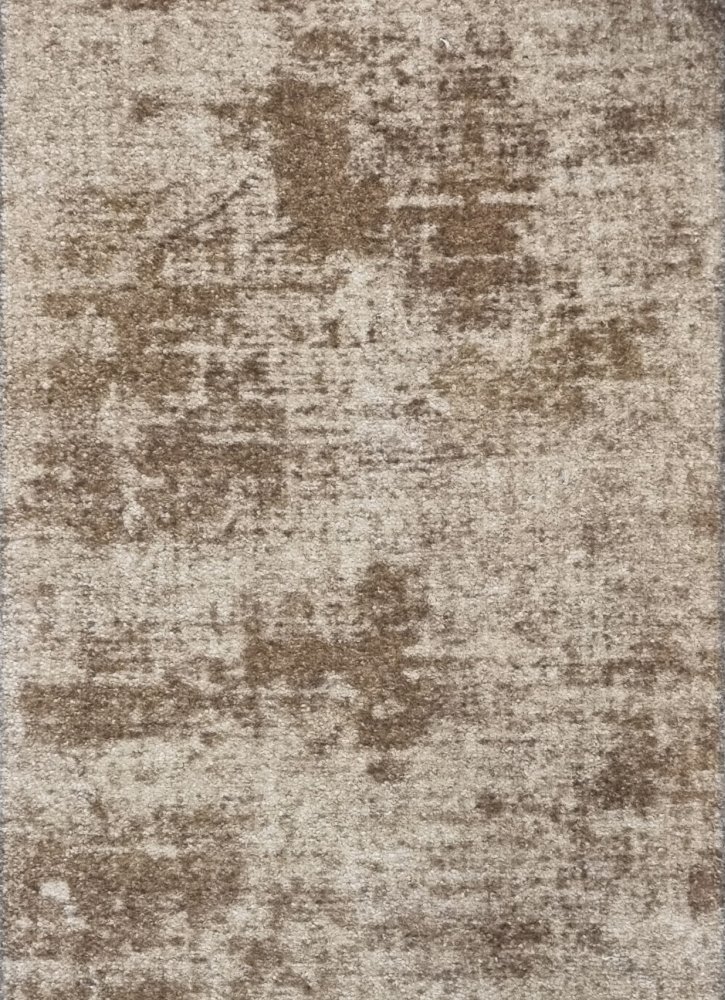 Abstract Art Gaping Hills Pattern Carpet - Bone/Mocha