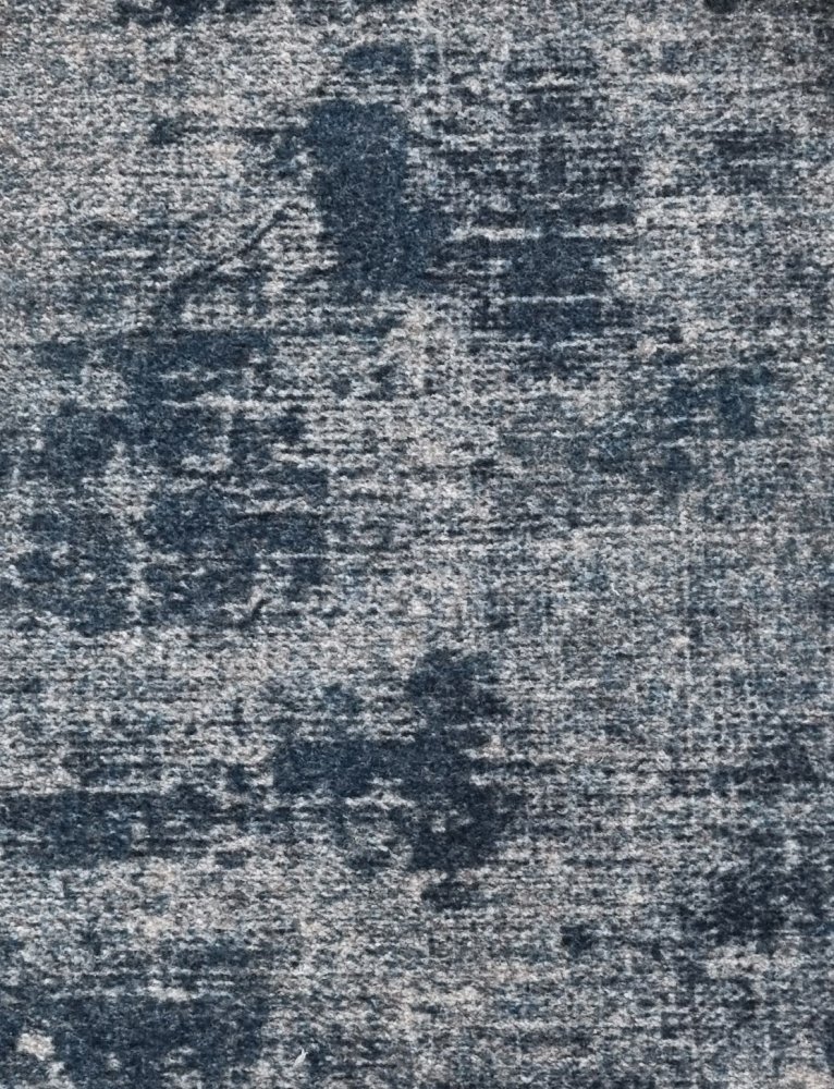 Abstract Art Gaping Hills Pattern Carpet - Light Grey/Navy