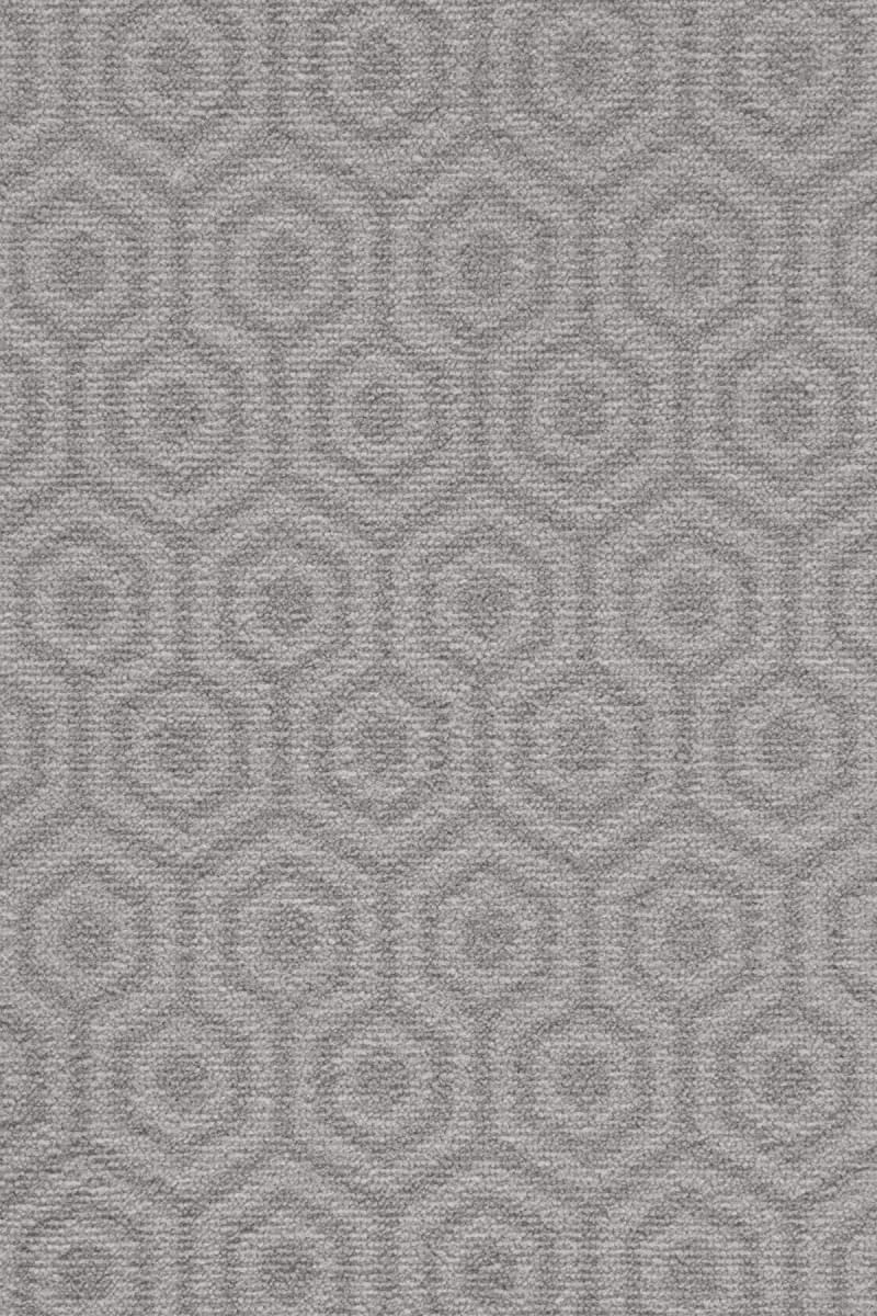 Camden Pattern Geo Twist Carpet - Silver 94