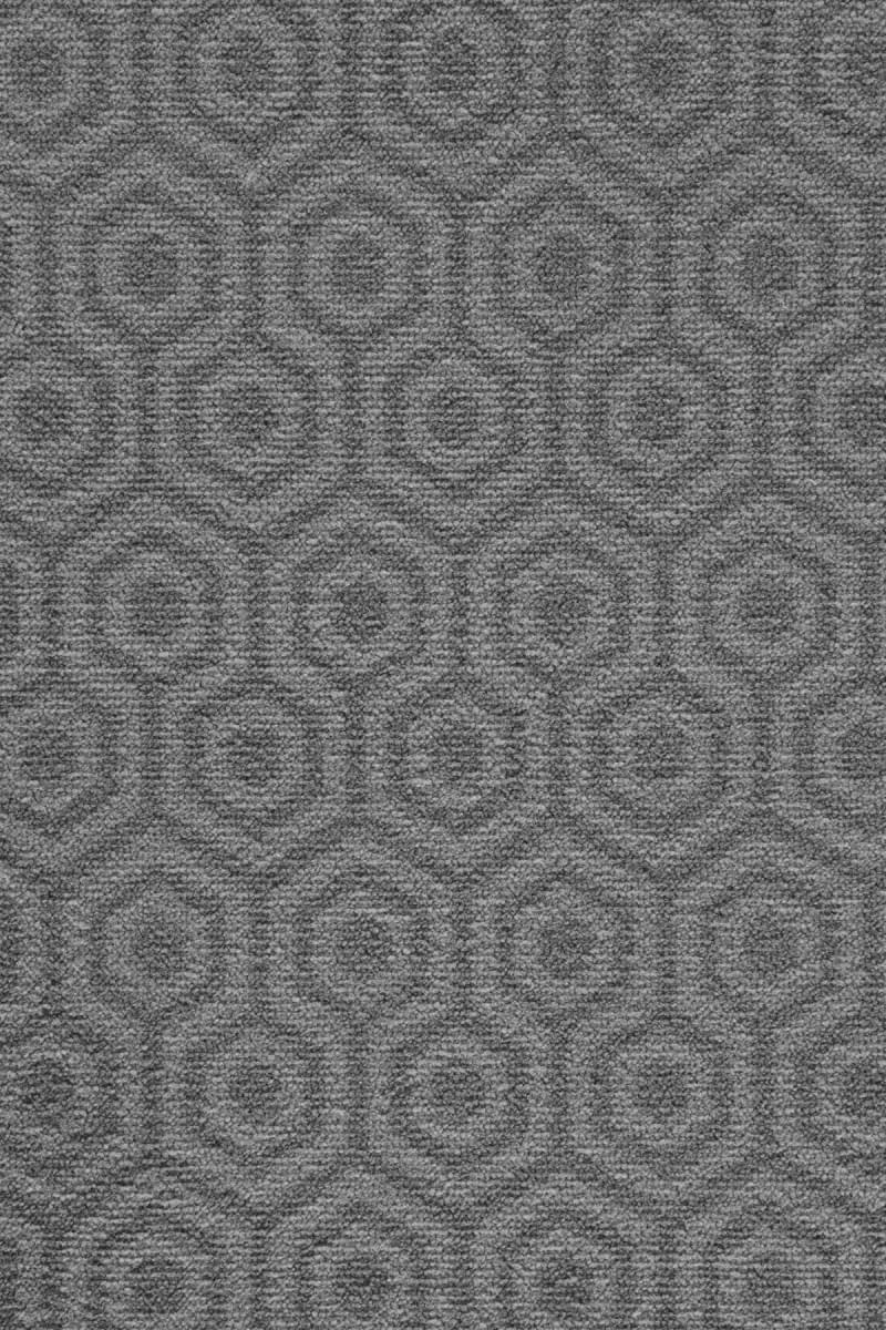 Camden Pattern Geo Twist Carpet - Nickel 97