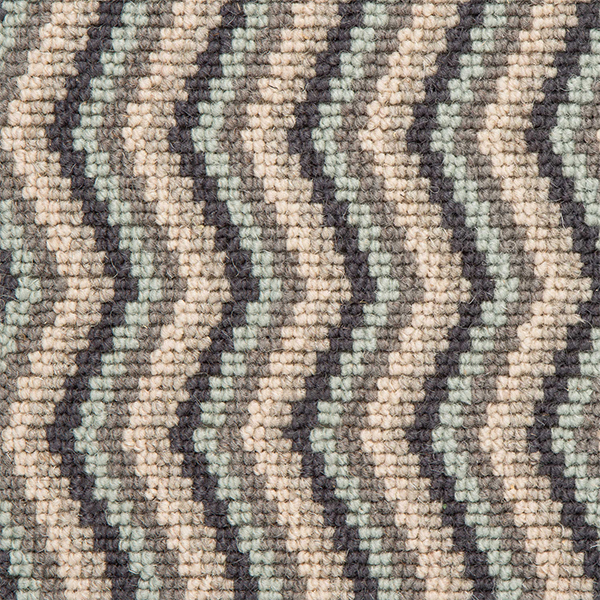 Deco Zig Zag Wool Herringbone Carpet - Earth Deco Zig Zag Wool Herringbone Carpet - Earth