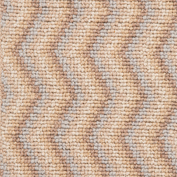 Deco Zig Zag Wool Herringbone Carpet - Hampstead