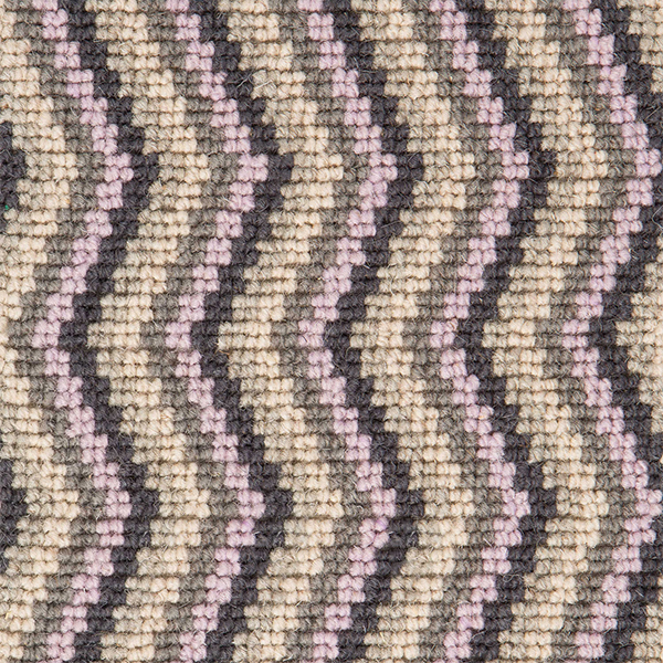 Deco Zig Zag Wool Herringbone Carpet - Sophia
