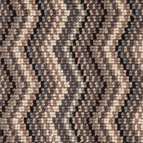 Deco Zig Zag Wool Herringbone Carpet - Westminster