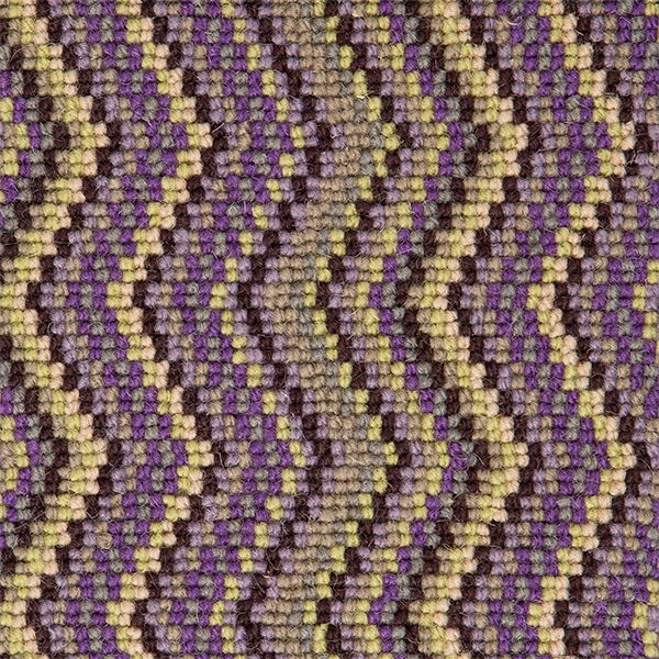 Deco Zig Zag Wool Herringbone Carpet - Wimbledon