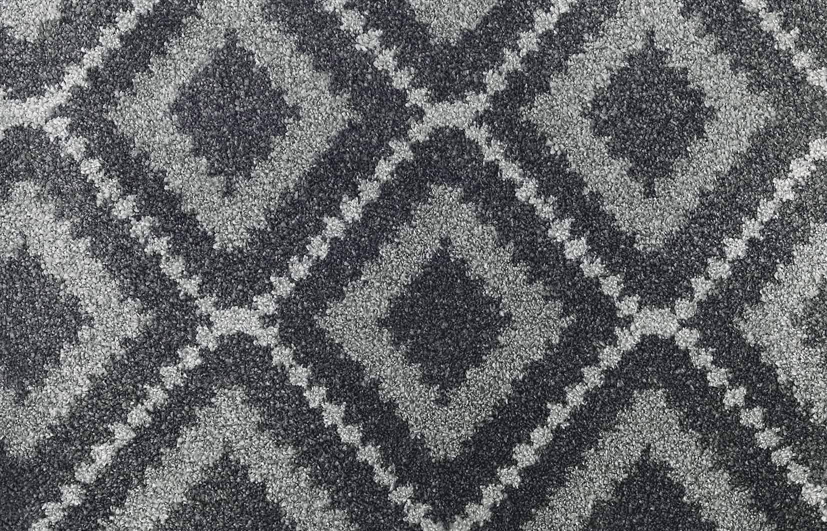 Moonlight Wilton Pattern Carpet - Dark Grey/Grey