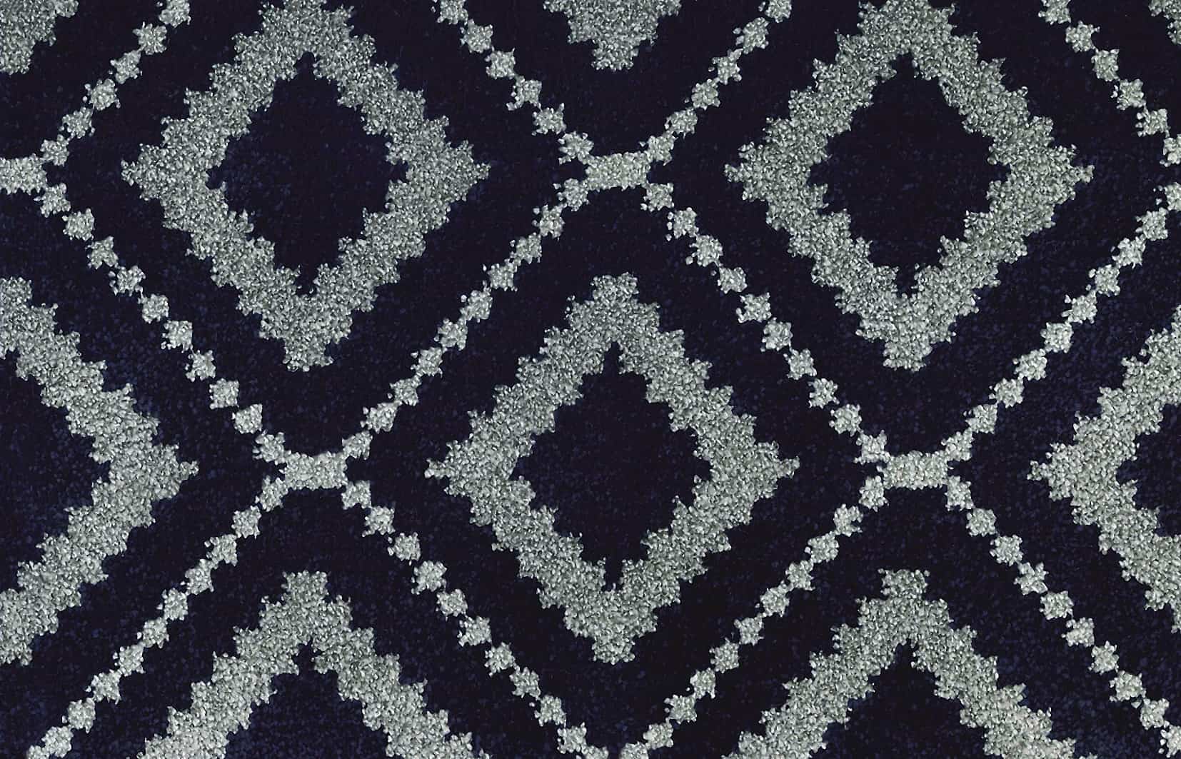 Moonlight Wilton Pattern Carpet - Navy/Grey 1840