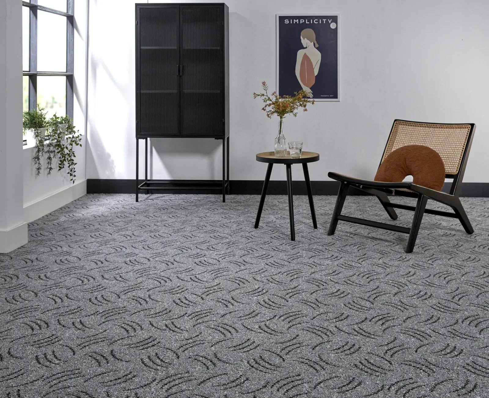 Nashville Pattern Loop Carpet - 324 Grey