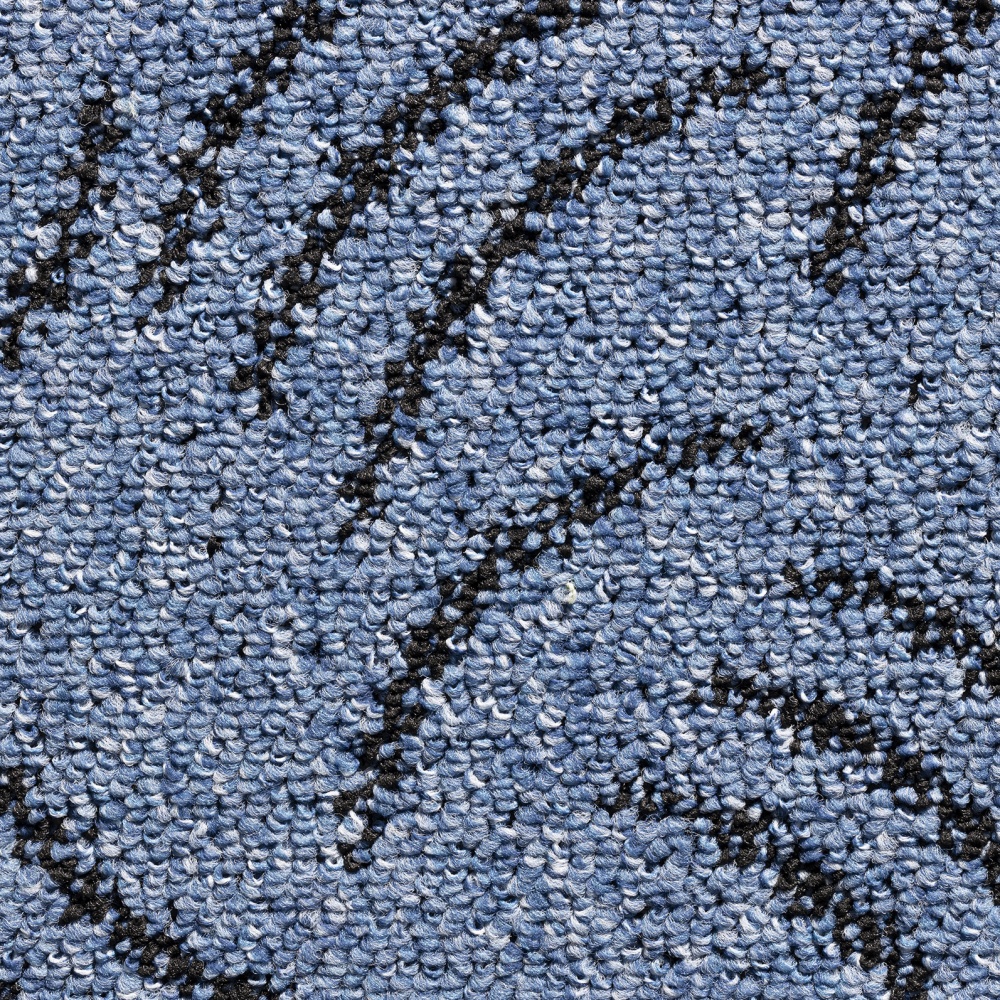 Nashville Pattern Loop Carpet - 334 Blue