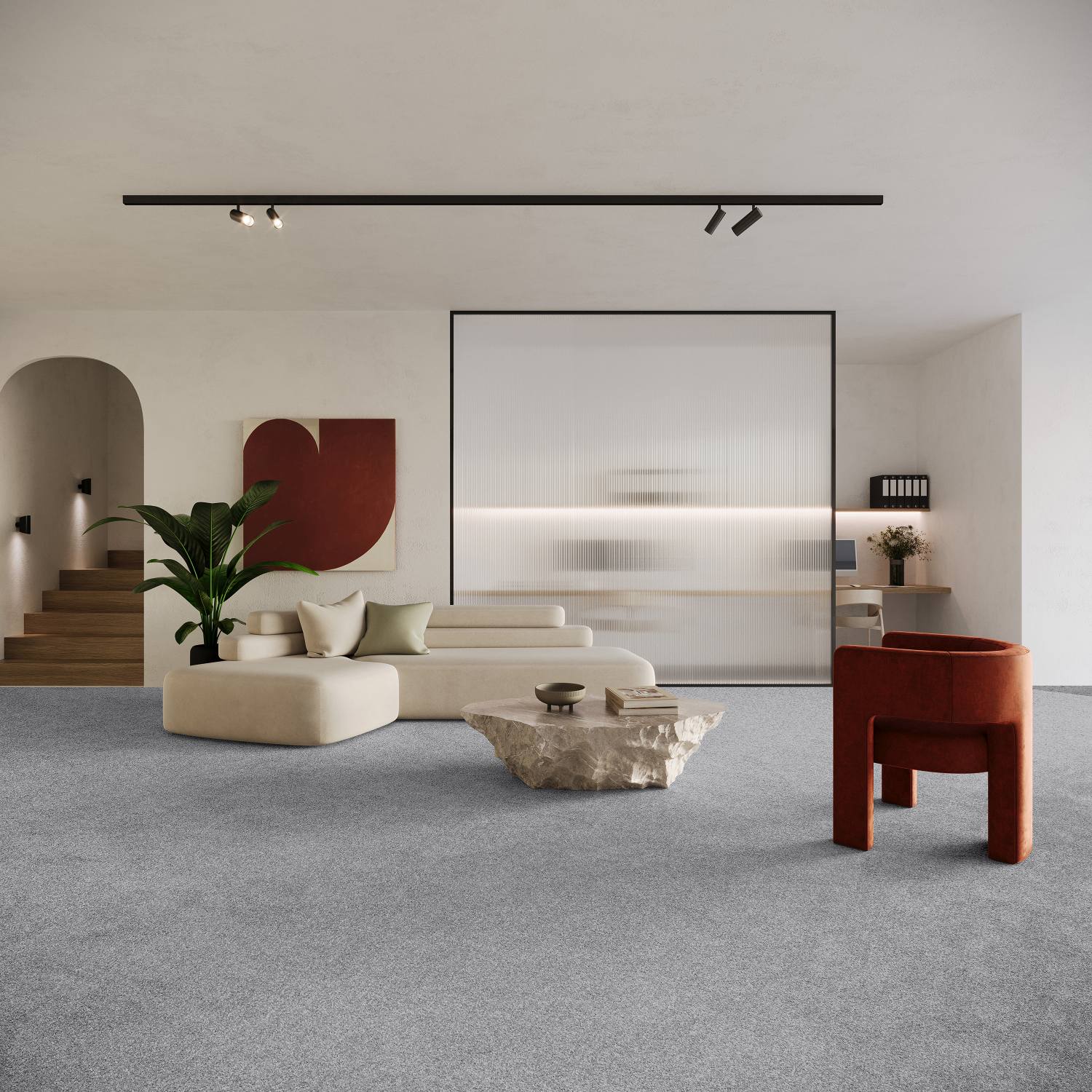 Rio Grande Recycled Saxony Carpet - 90 Quartz Rio Grande Recycled Saxony Carpet - 90 Quartz