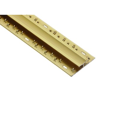 Double Edge Door Bar for Carpets - Brass