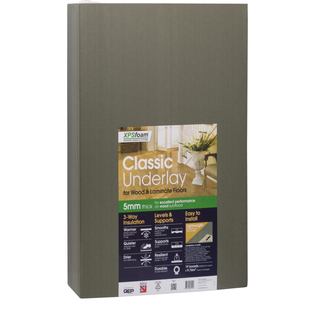 Classic Foam Board 5mm Laminate Underlay