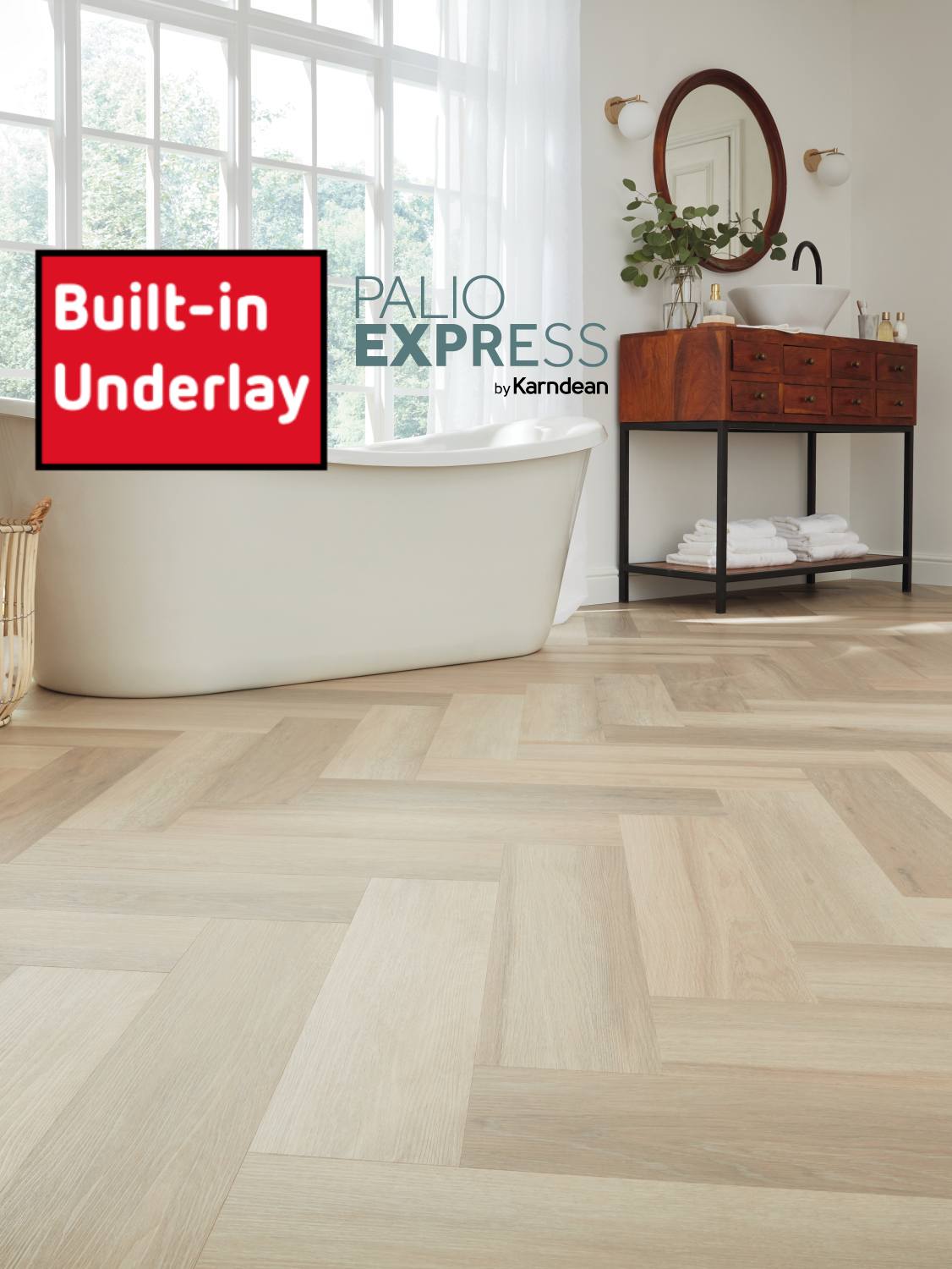 Palio Express Korlok Herringbone LVT - Texas White Ash SM-VGW8105-RKP