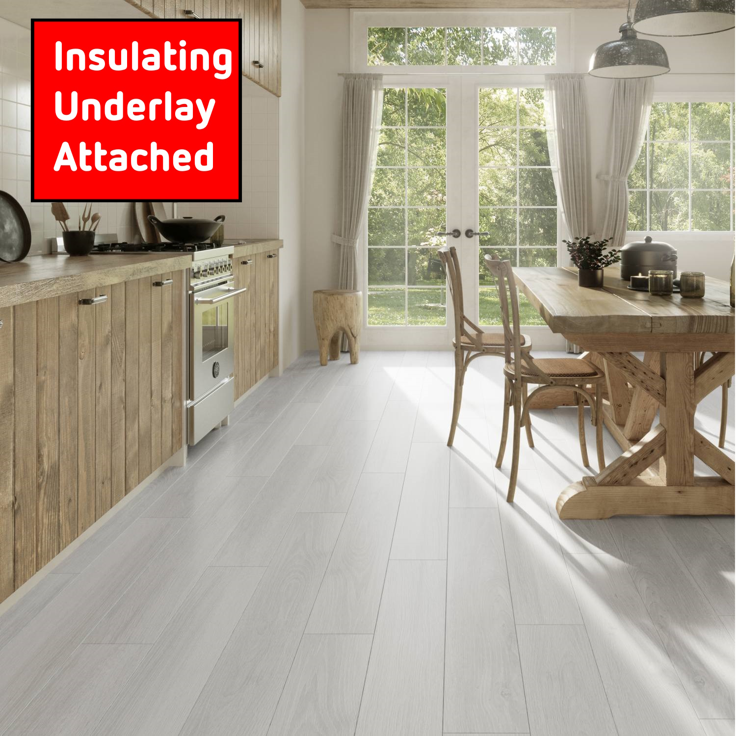 French Oak Polar LVT