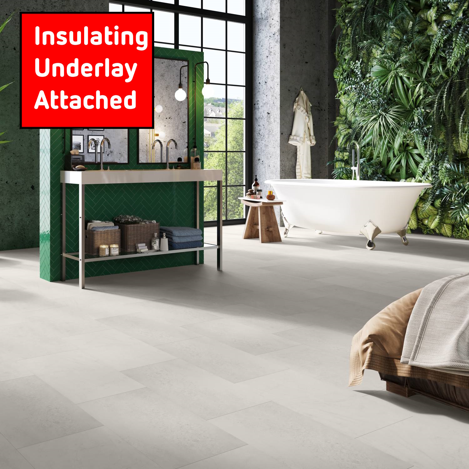 Groovy Granite Alabaster LVT Groovy Granite Alabaster LVT