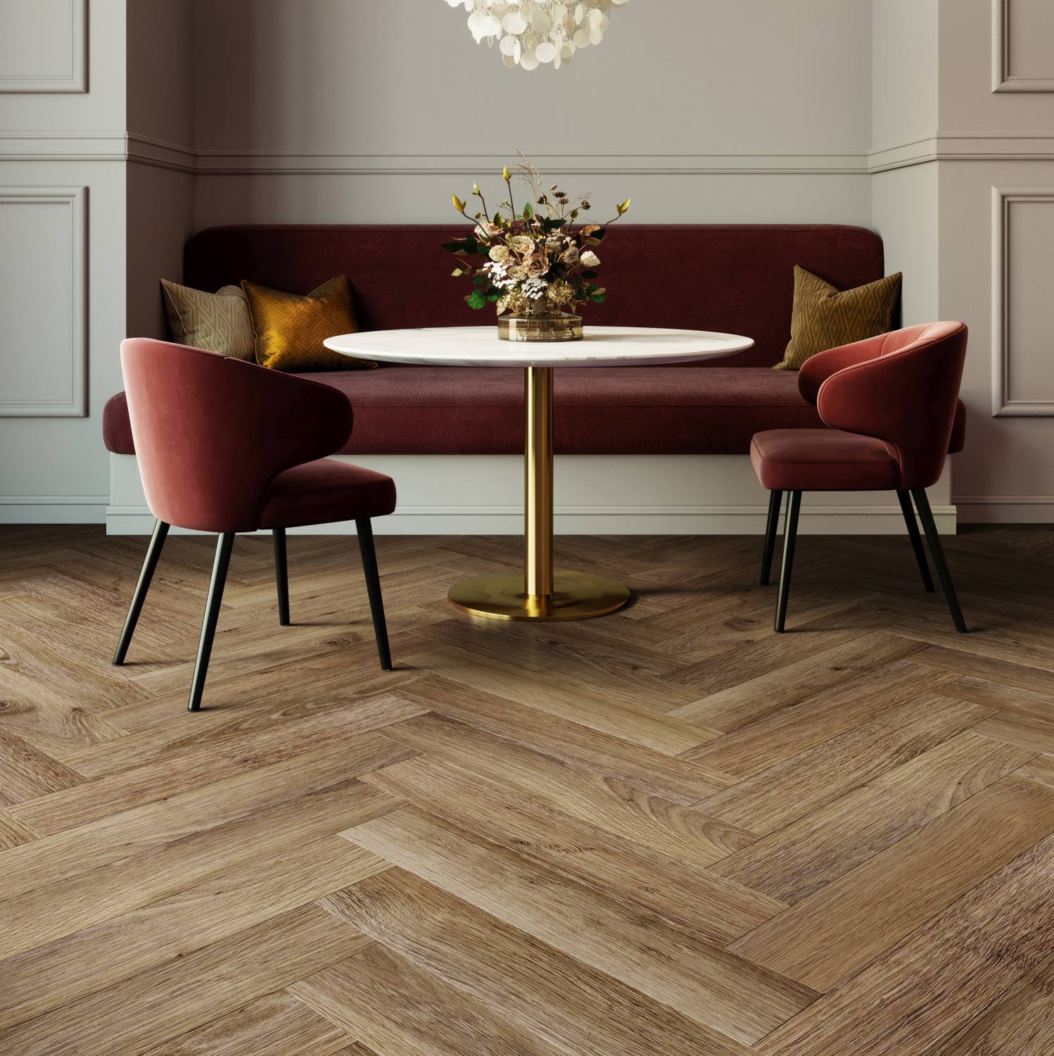 Highland Oak Roasted Parquet LVT Highland Oak Roasted Parquet LVT