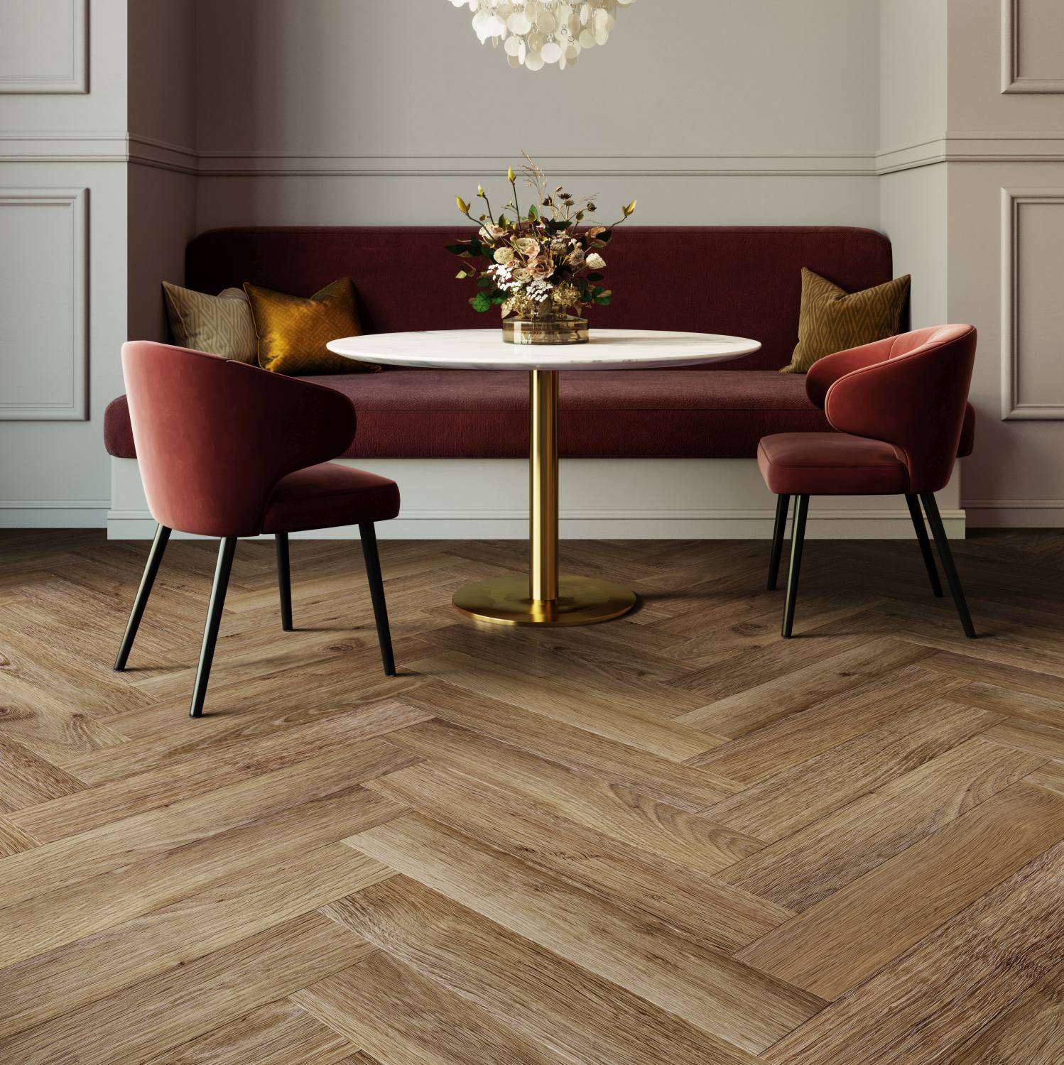 Highland Oak Roasted Parquet LVT