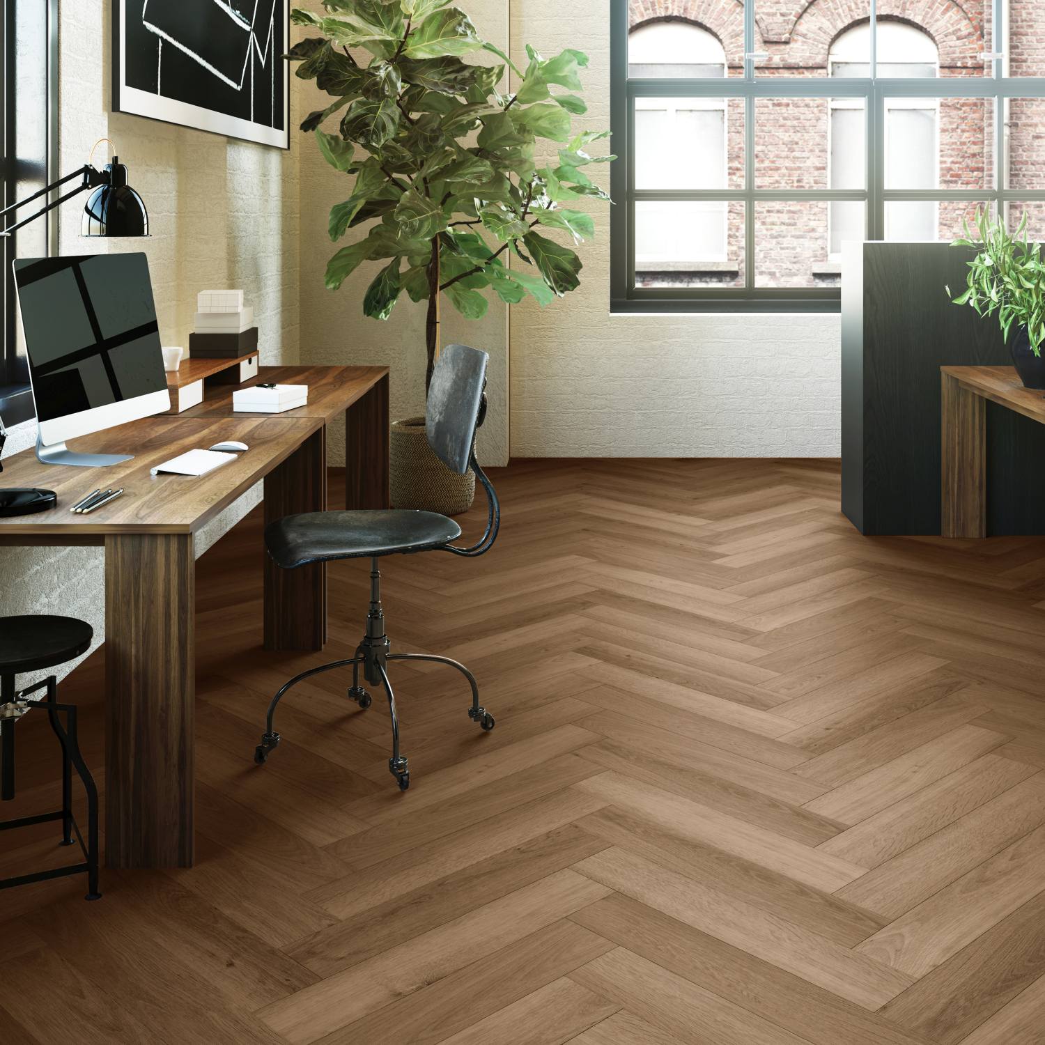 Highland Oak Roasted Parquet LVT Highland Oak Roasted Parquet LVT