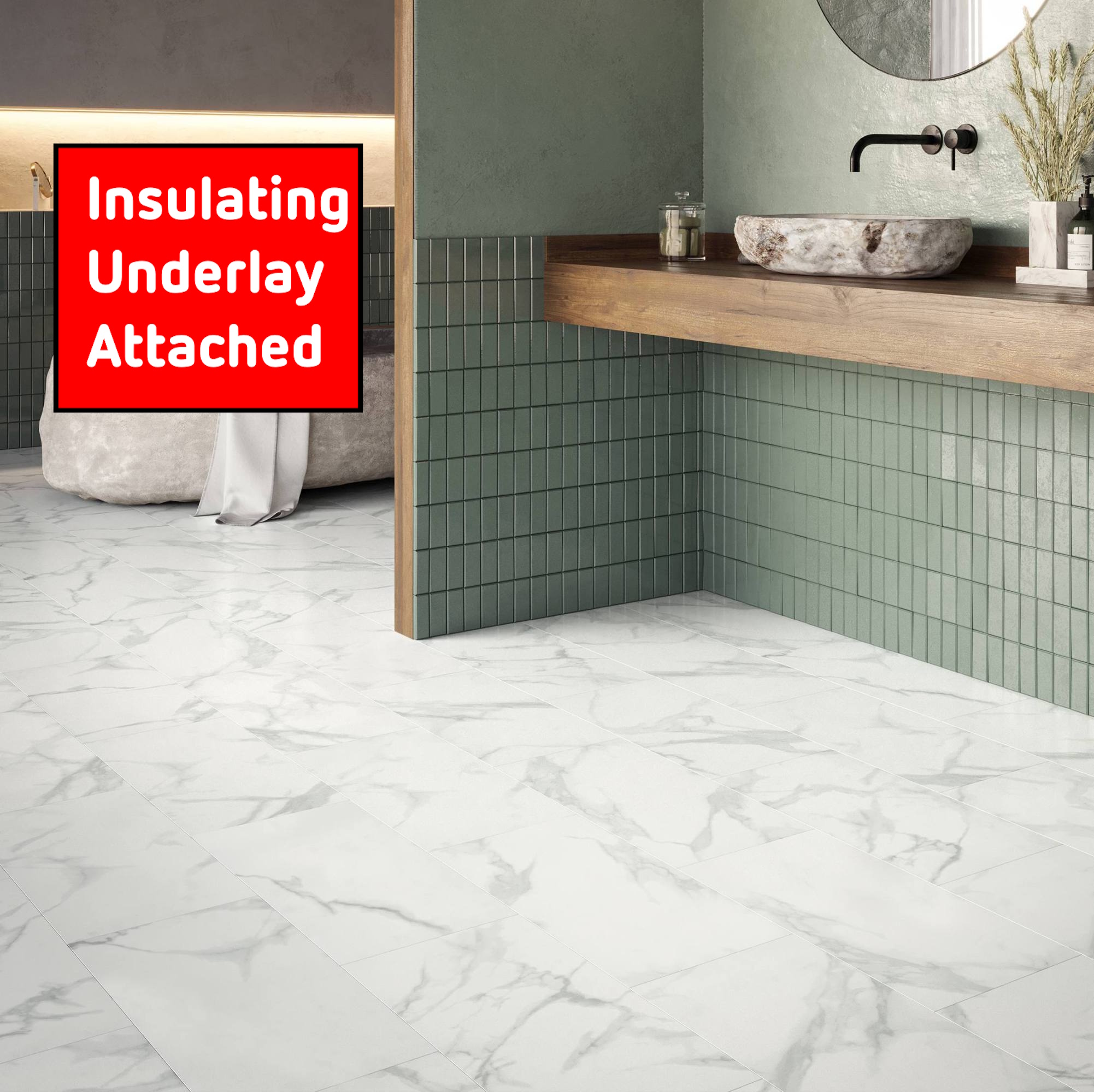 Pure Marble Snow Tile LVT Pure Marble Snow Tile LVT