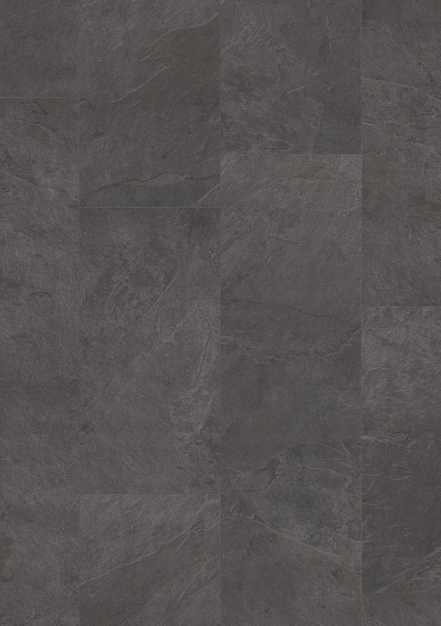 Oro Tile LVT - Black Slate