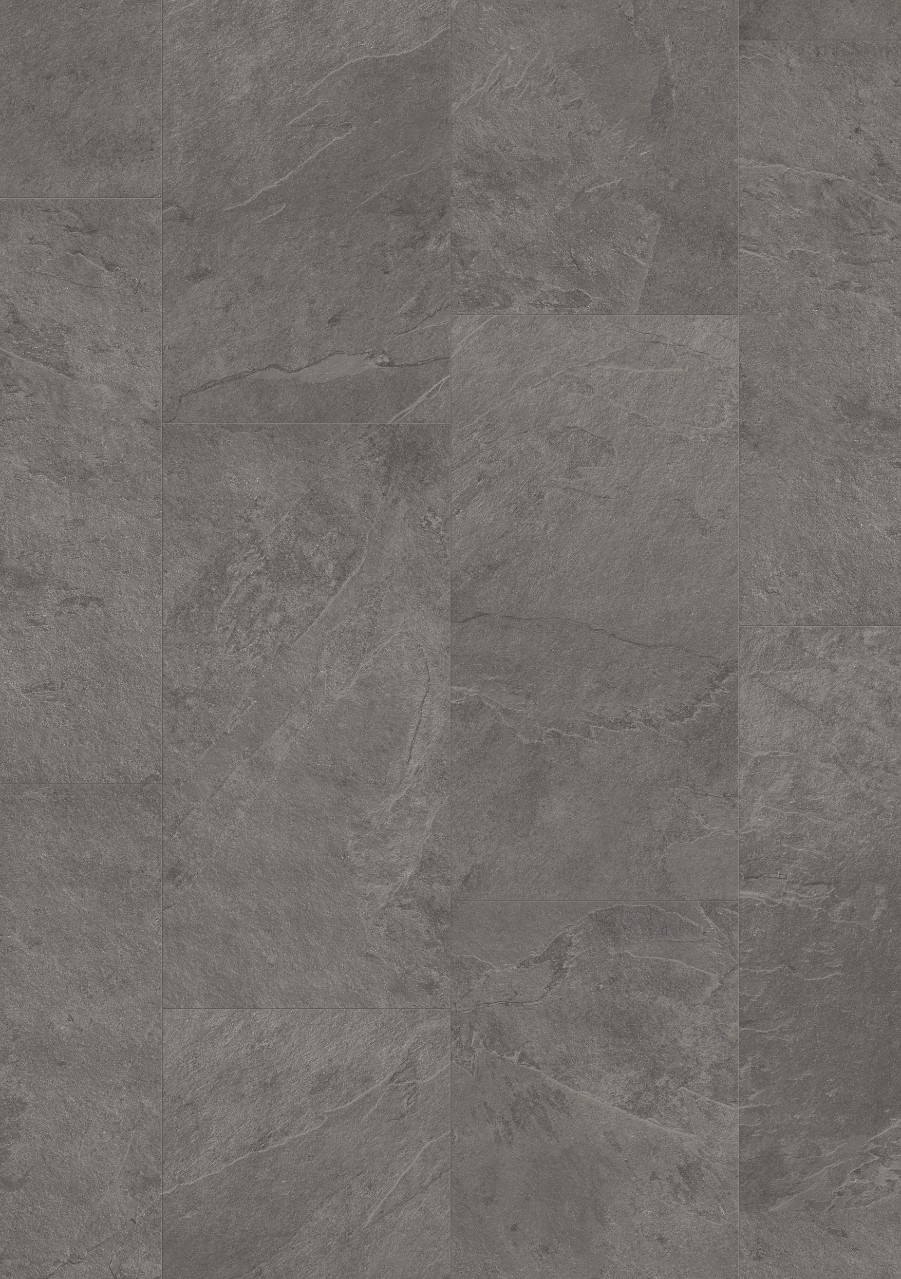 Ambient Click Tile LVT - Grey Slate Ambient Click Tile LVT - Grey Slate