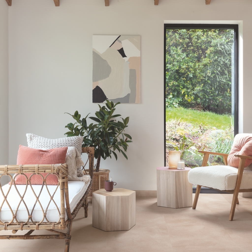 Illume Tile LVT - Soft blush Illume Tile LVT - Soft blush
