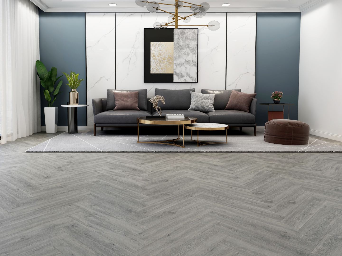 Natural 40 Wood LVT - Louisiana Herringbone Oak Natural 40 Wood LVT - Louisiana Herringbone Oak