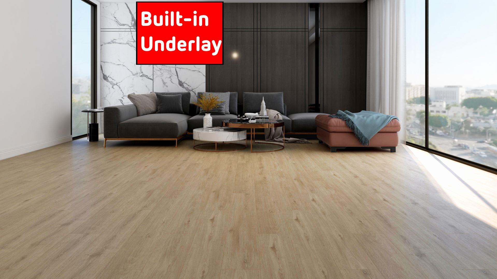 Natural 40 Wood LVT - Miami Oak