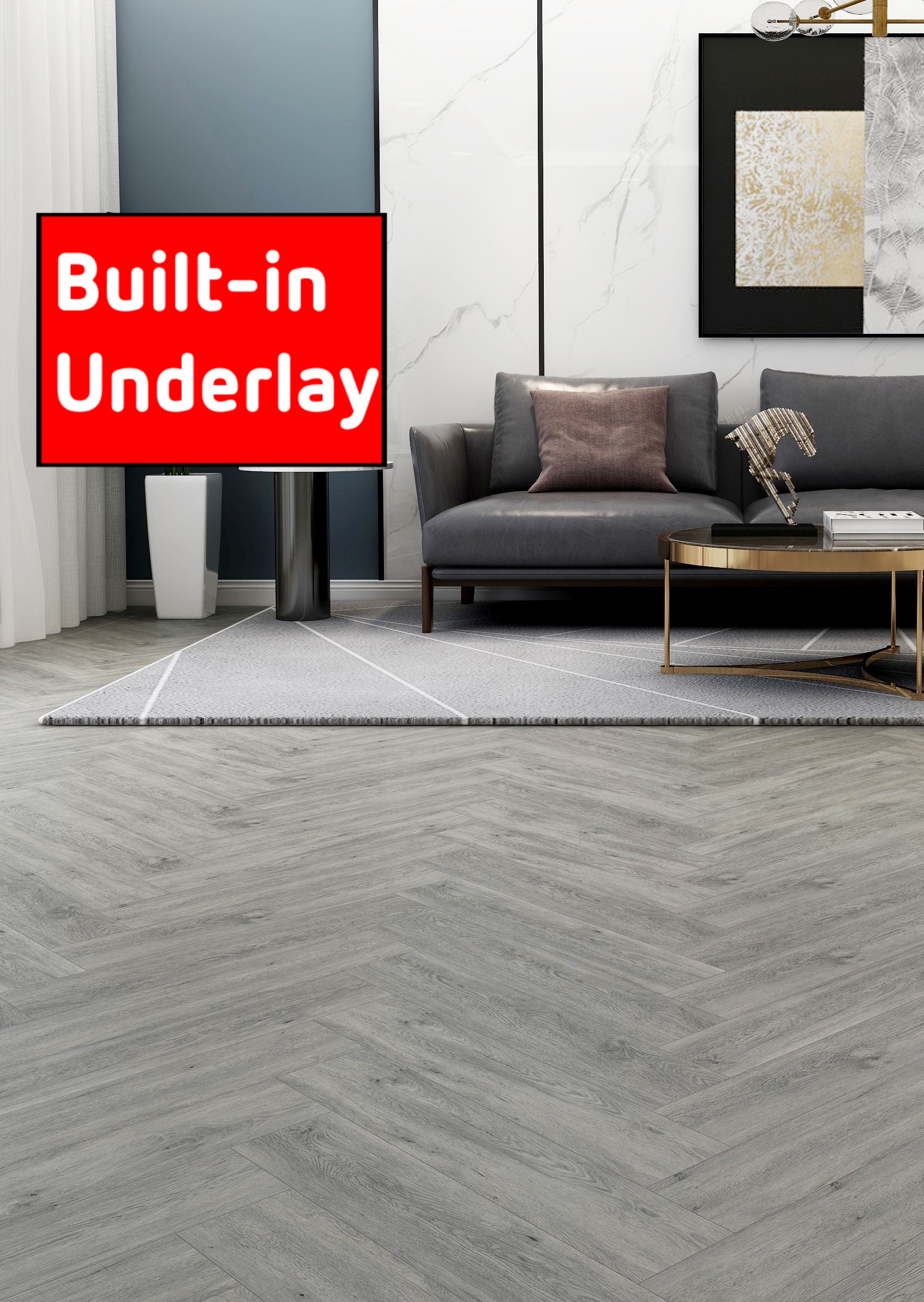 Natural 40 Wood LVT - Louisiana Herringbone Oak Natural 40 Wood LVT - Louisiana Herringbone Oak