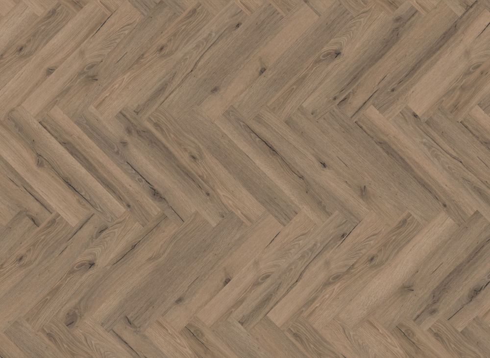 Mocha Oak Herringbone Wood LVT