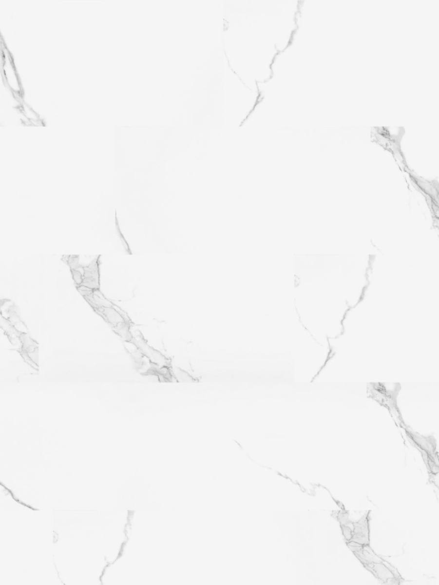 Carrara White Marble GLOSS Tile LVT