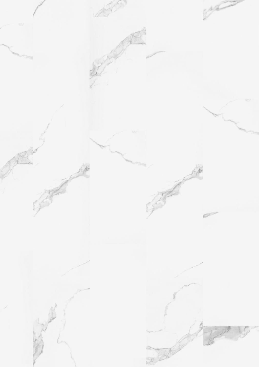 Carrara White Marble GLOSS Tile LVT