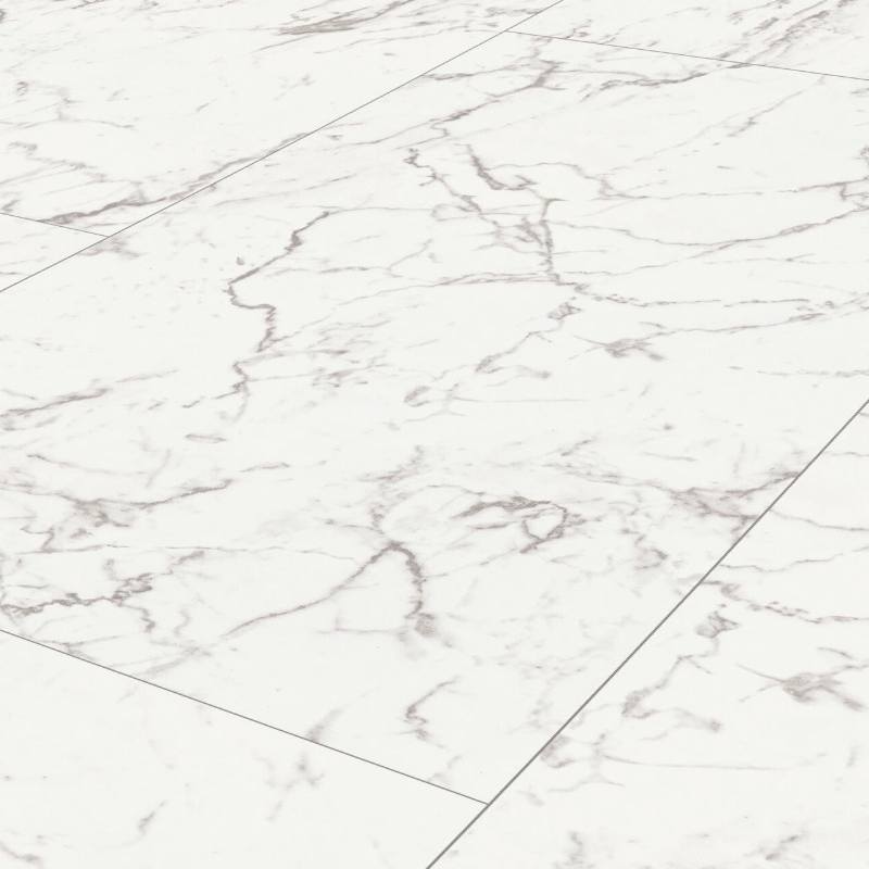 Carrara White Marble GLOSS Tile LVT