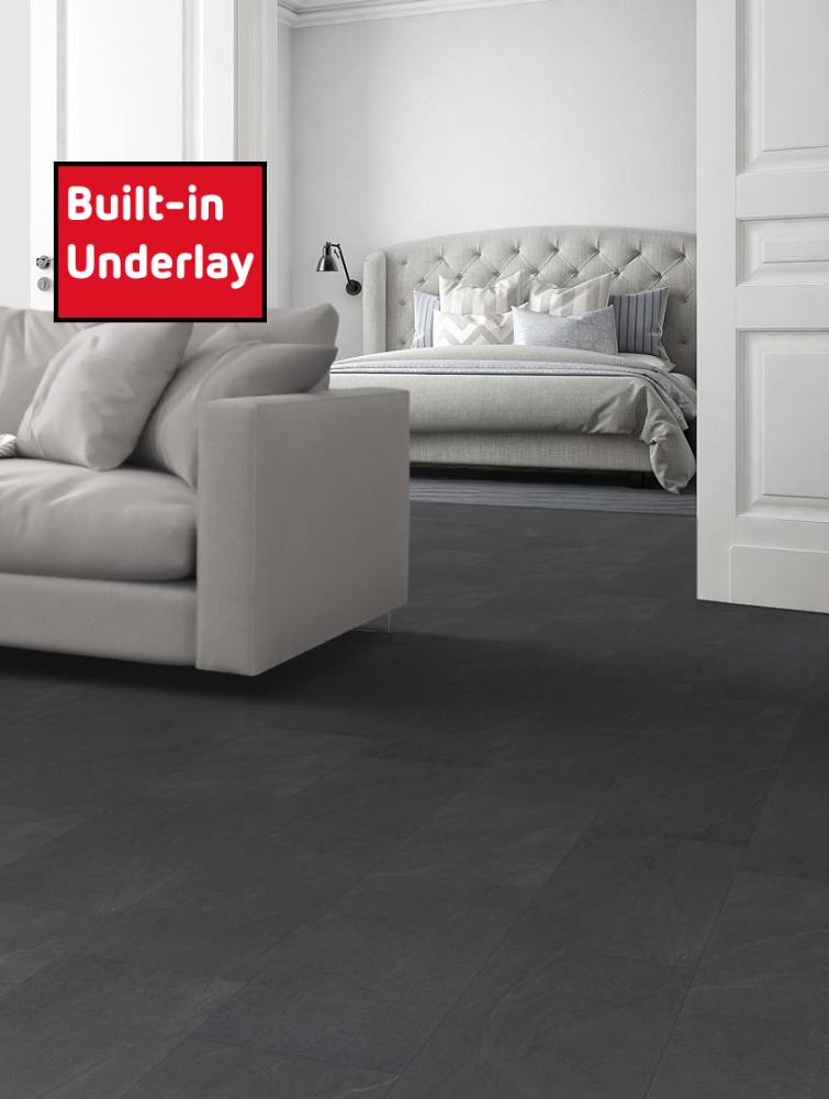 Charcoal Slate Tile LVT Charcoal Slate Tile LVT