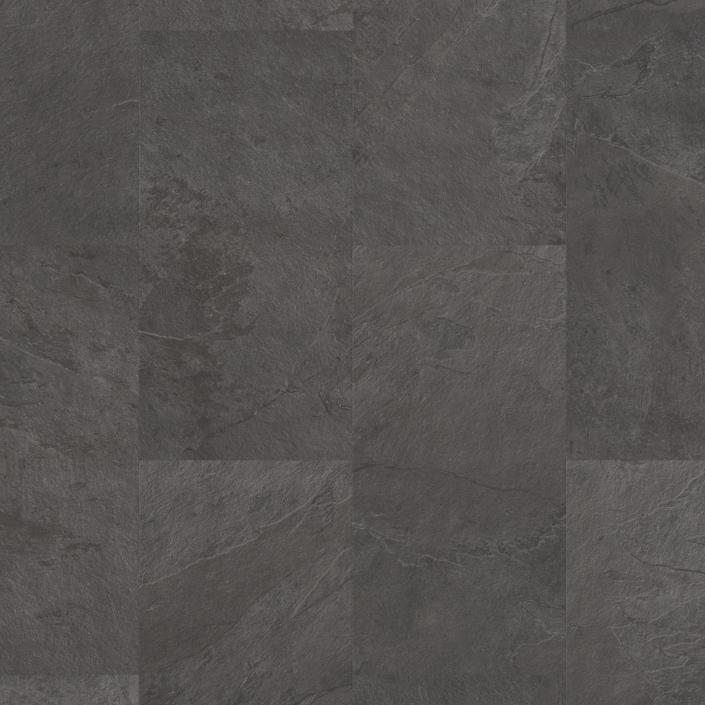 Oro Tile LVT - Black Slate