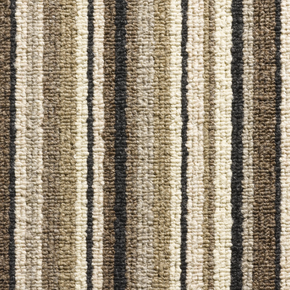 Oxford Stripe Loop Carpet - Brown 9717 Oxford Stripe Loop Carpet - Brown 9717