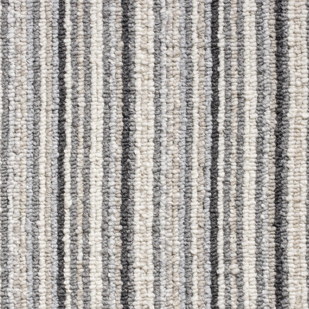 Oxford Stripe Loop Carpet - Light Grey 9721