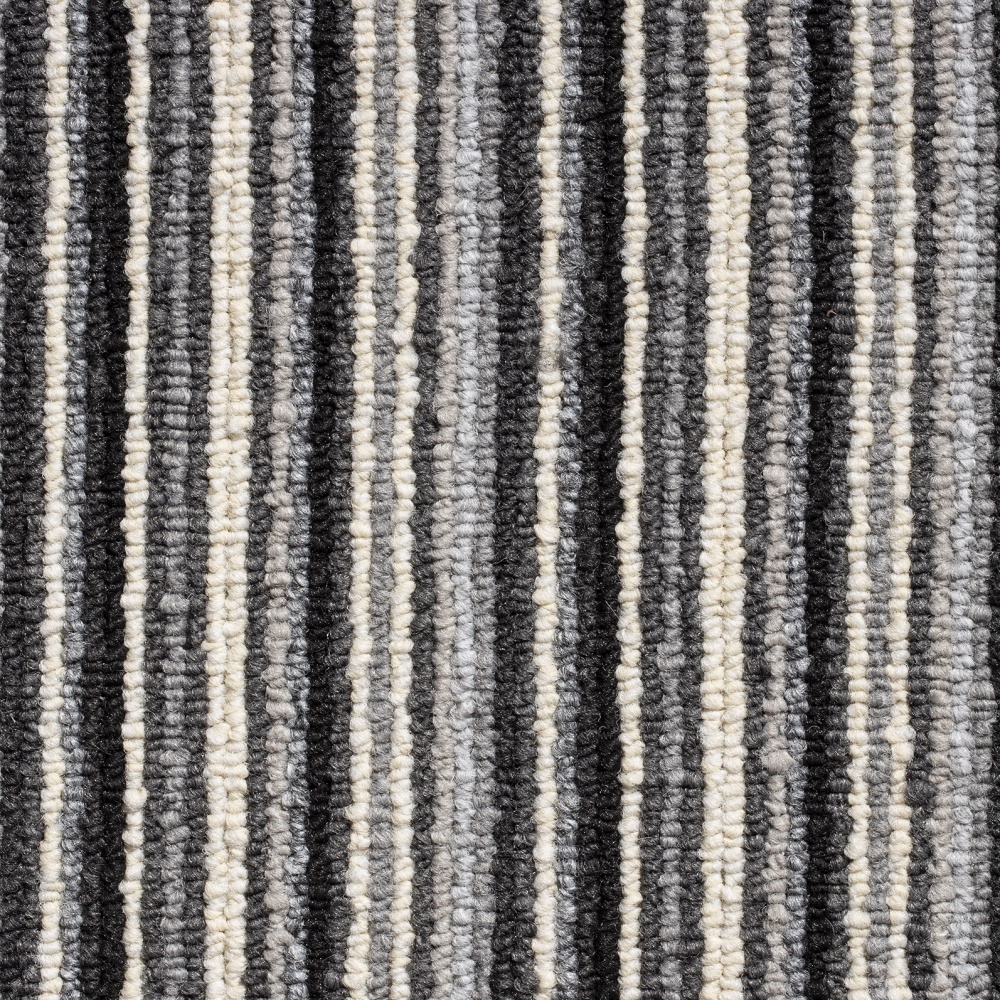 Oxford Stripe Loop Carpet - Grey 9725