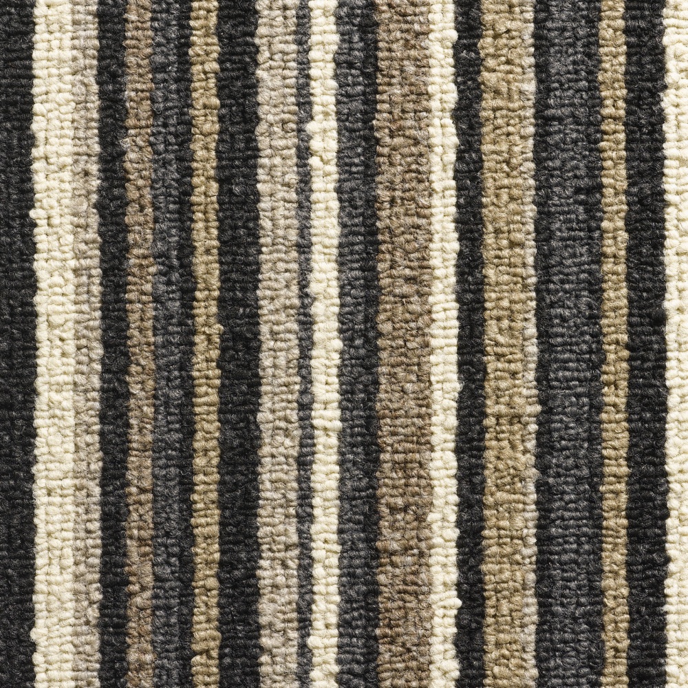 Oxford Stripe Loop Carpet - Anthracite 9728