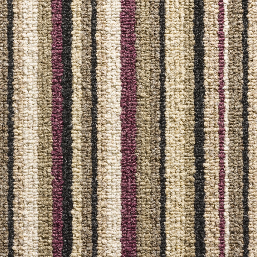 Oxford Stripe Loop Carpet - Purple 9766