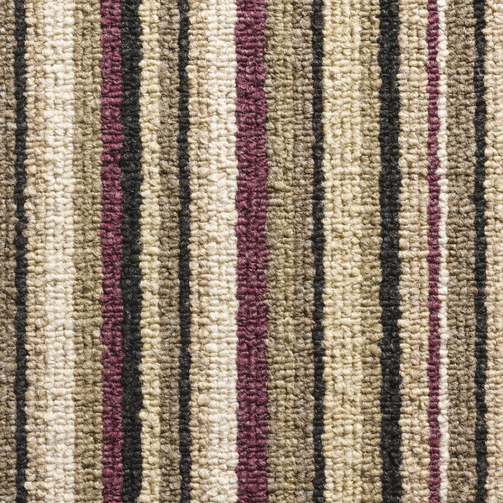 Oxford Stripe Loop Carpet - Purple 9766 Oxford Stripe Loop Carpet - Purple 9766