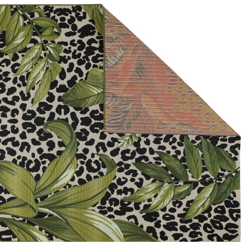 Tropicana In/Outdoor Floral Leopard  Rug - 823K